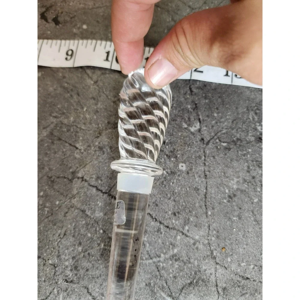 TOWLE  FULL LEAD CRYSTAL WINE BOTTLE STOPPER MADE IN AUSTRIA